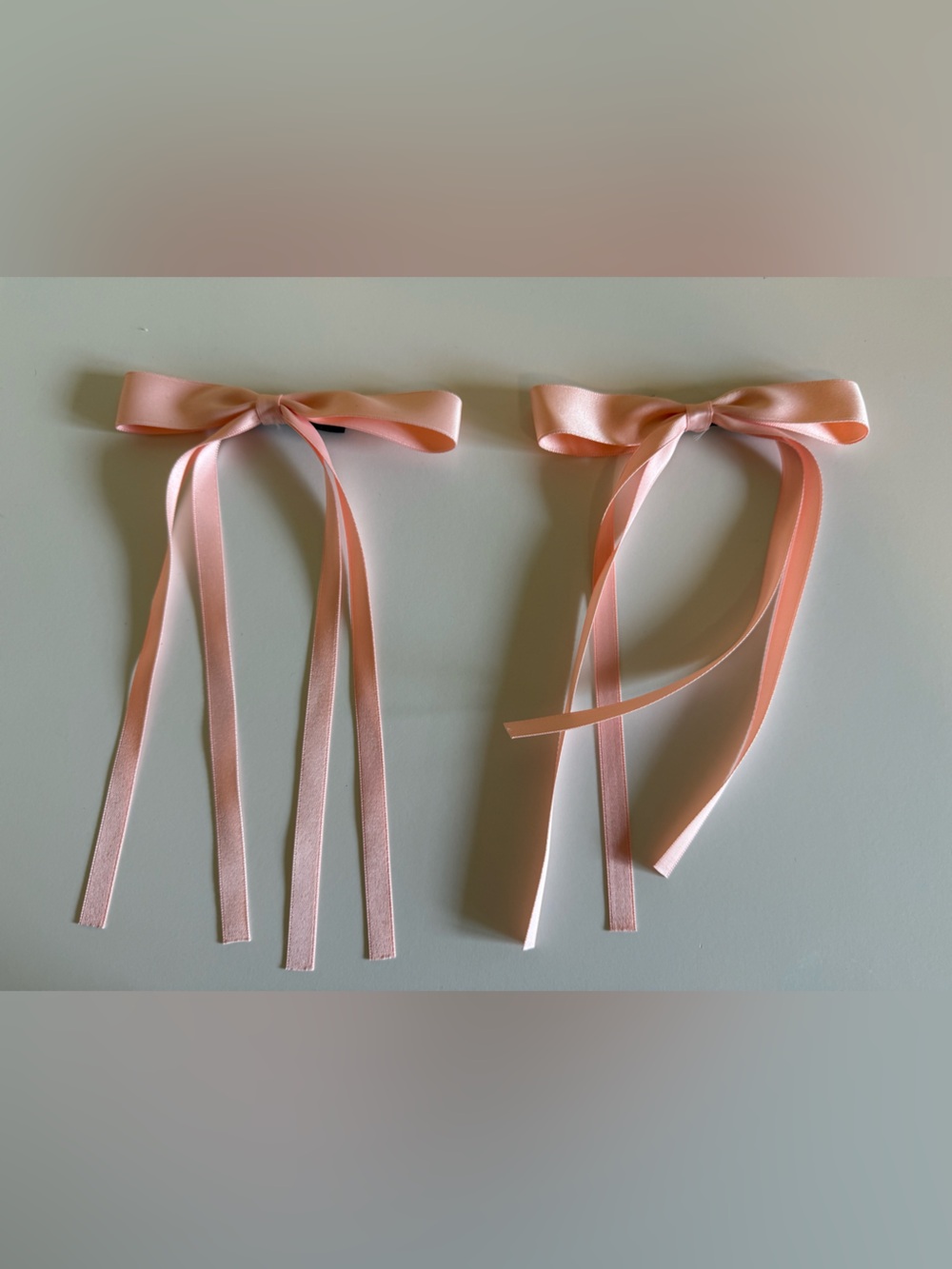 Pink Satin Ribbon Hair Bows for Kids